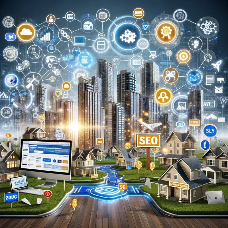 modern digital and traditional real estate marketing strategies